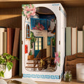 Azure Alleys | LED DIY Book Nook Kit (Miniature Alleyway for Your Bookshelf)