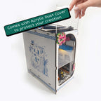 Azure Alleys | LED DIY Book Nook Kit (Miniature Alleyway for Your Bookshelf)